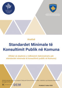 Raporti UA për Standardet Minimale të Konsultimit Publik në Komuna