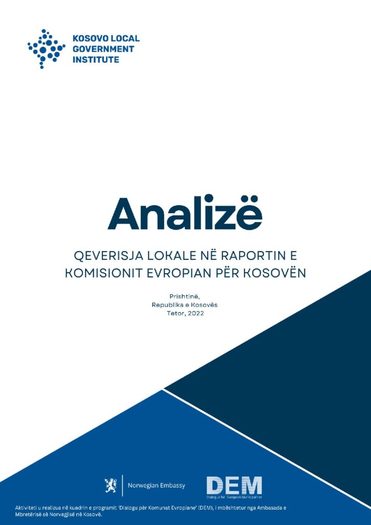 Analizë: Qeverisja Lokale në raportin e Komisionit Evropian për Kosovën