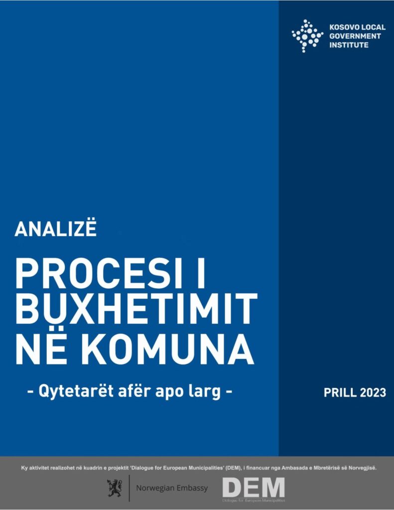 Analizë: Procesi Buxhetor në Komuna – qytetarët afër apo larg