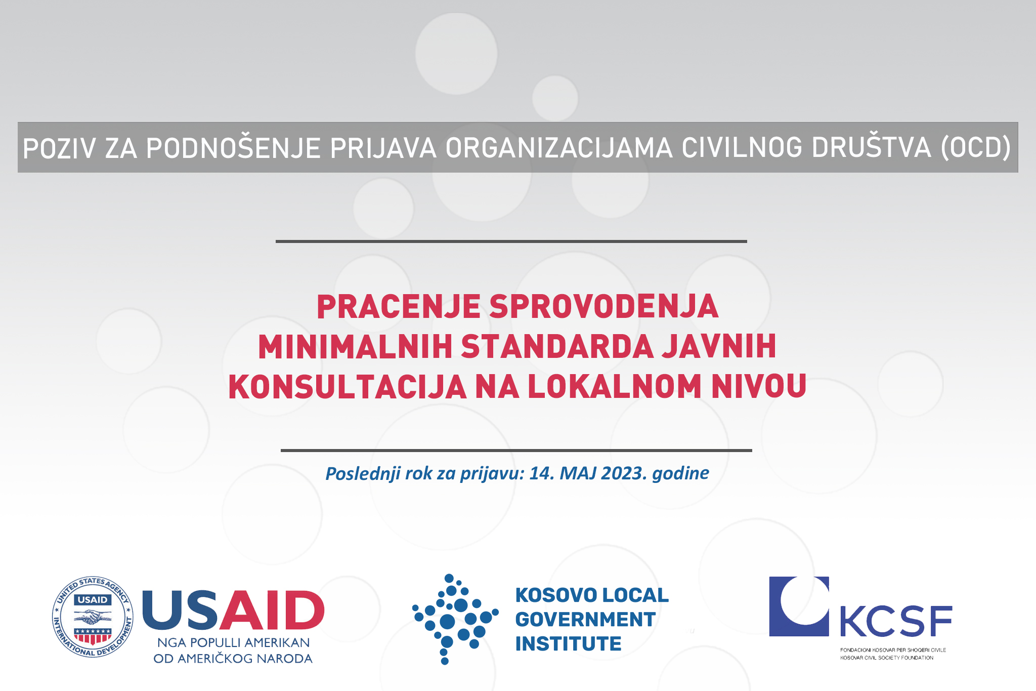 You are currently viewing Poziv za organizacije civilnog društva (OCD)