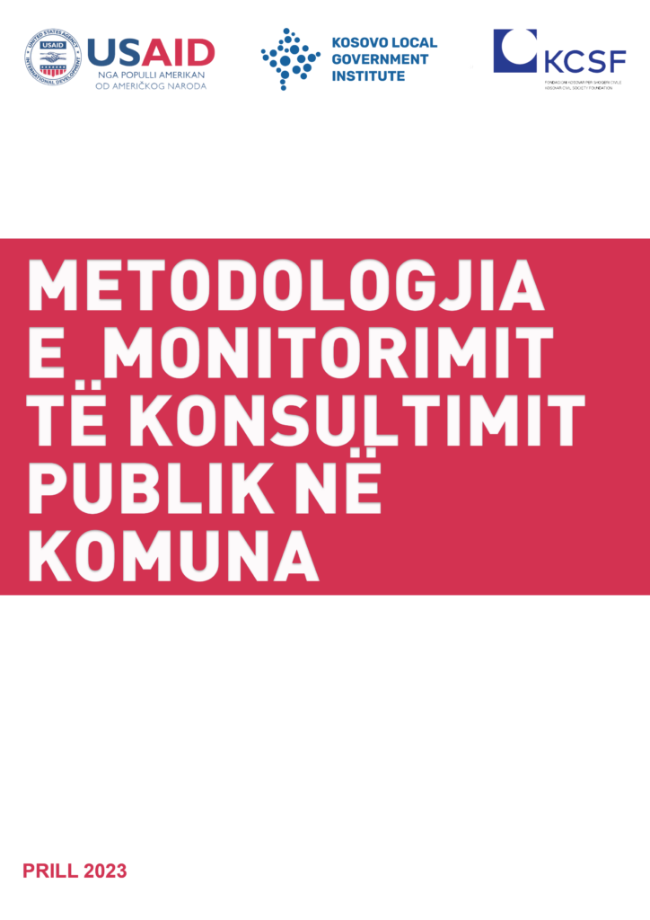 Metodologjia e Monitorimit të Konsultimit Publik ne Komuna