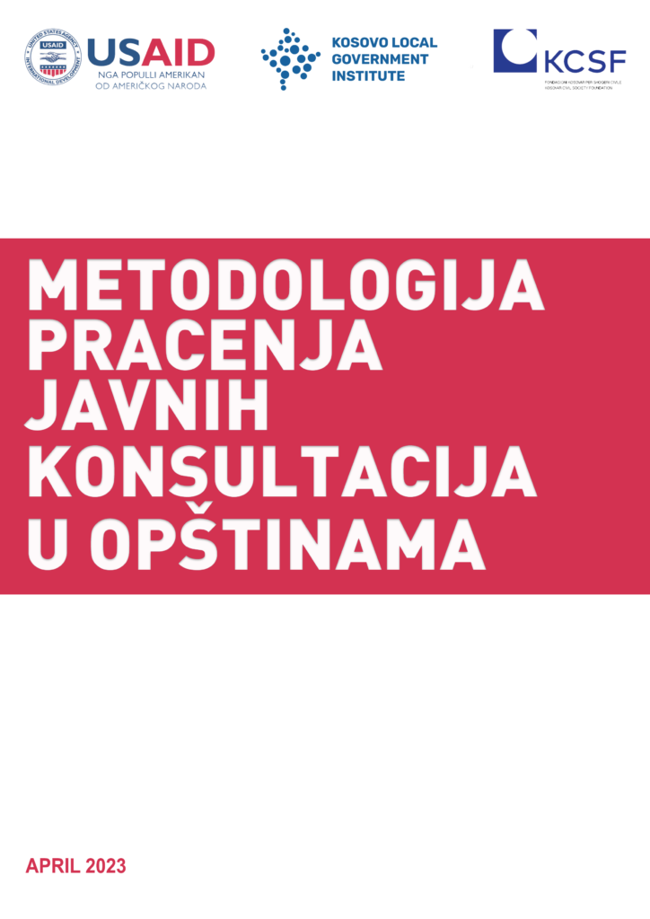Metodologija Pracenja Javnih Konsultaciaja u Opstinama