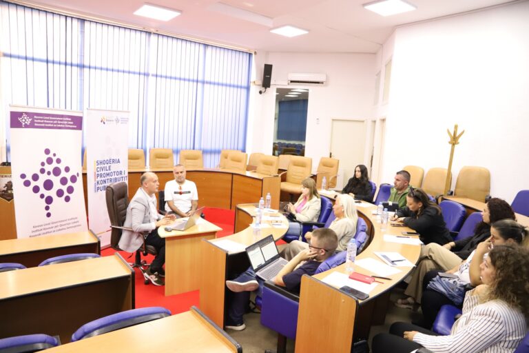 Read more about the article KLGI organized the next informative meeting with Civil Society Organizations in Municipality of Ferizaj