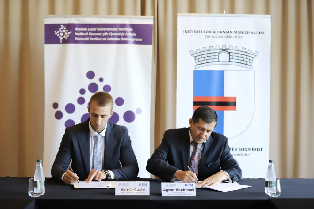 KLGI Institute and Institute for Albanian Municipalities signed a cooperation agreement