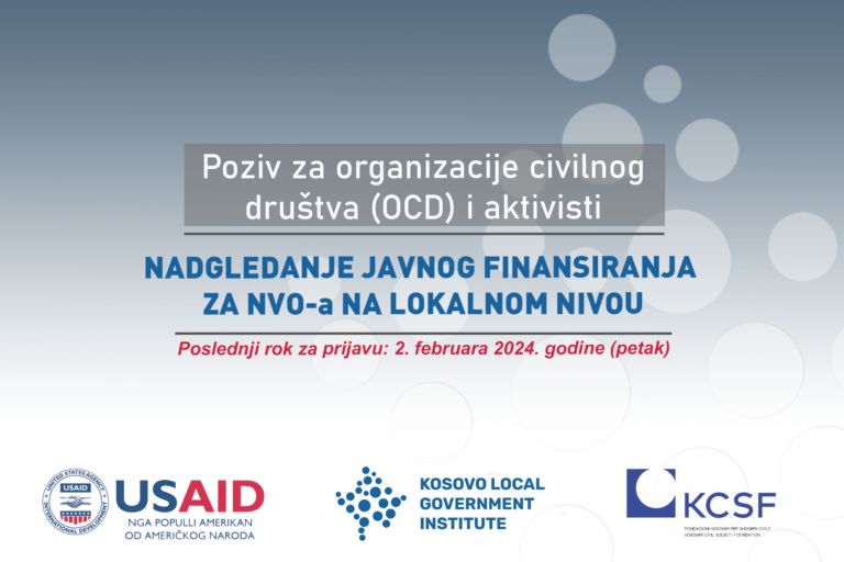 Read more about the article Poziv za organizacije civilnog društva (OCD) i aktivisti