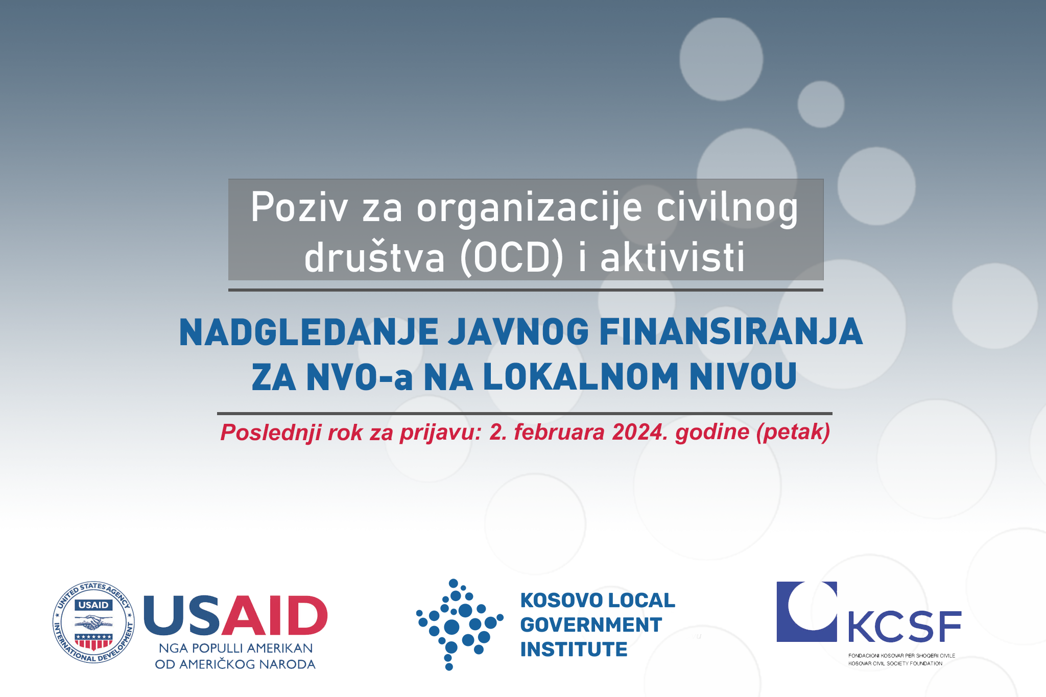 You are currently viewing Poziv za organizacije civilnog društva (OCD) i aktivisti