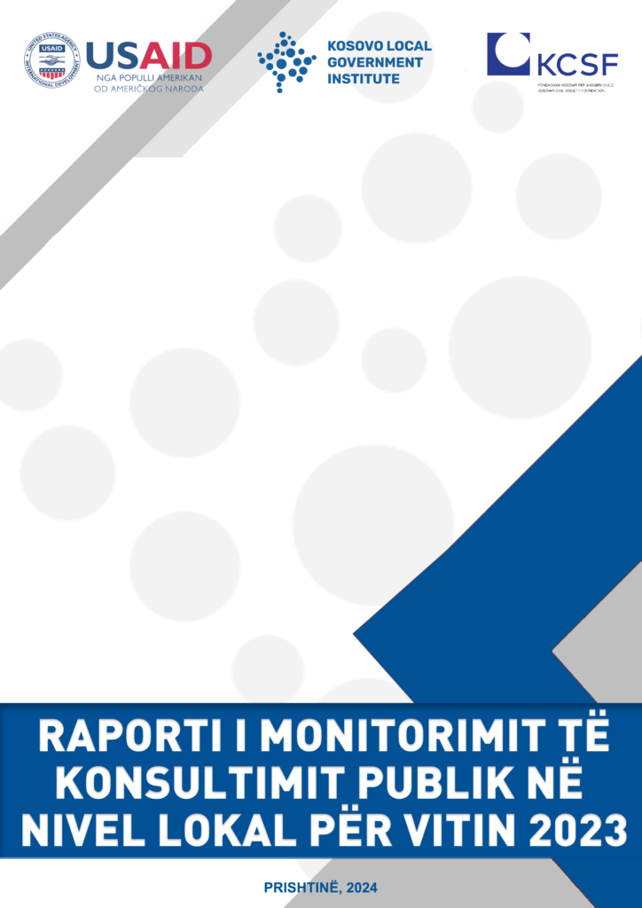 RAPORT I MONITORIMIT TË KONSULTIMIT PUBLIK NË NIVEL LOKAL 2023 - CEA