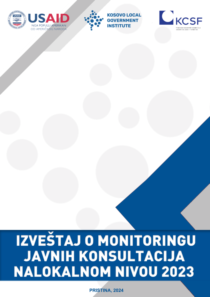 Izveštaj o Monitoringu Javnih Konsultacija Nalokalnom Nivou 2023