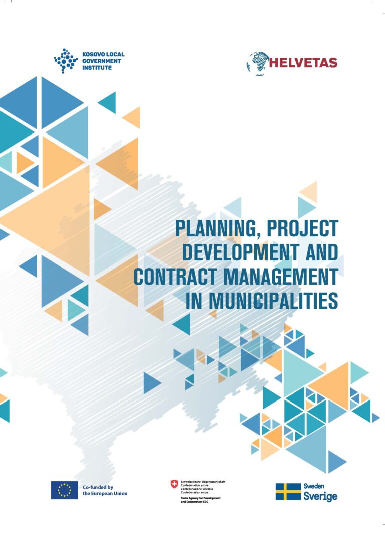 Read more about the article PLANNING, PROJECTDEVELOPMENT ANDCONTRACT MANAGEMENTIN MUNICIPALITIES